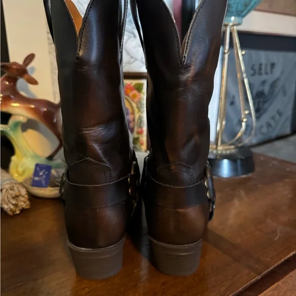 Dingo Brown Ride A Way Western Leather Boots - Picture 4 of 5